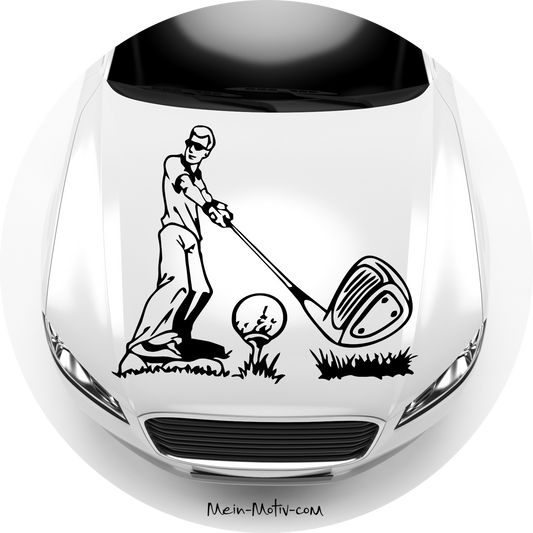 Autoaufkleber Golf Abschlag