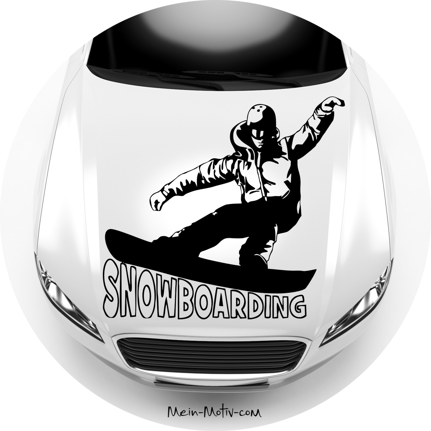 Autoaufkleber Snowboarding