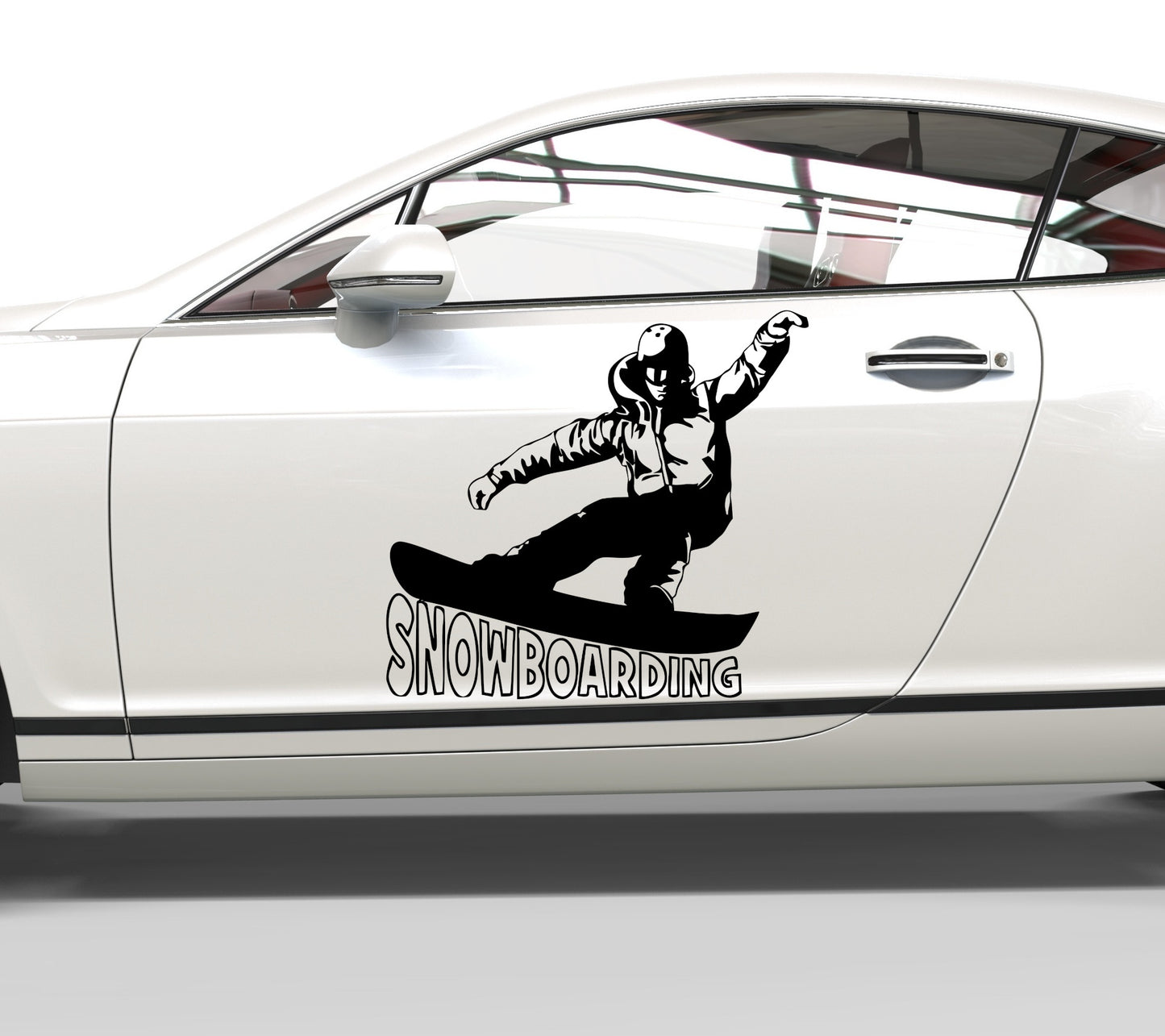 Autoaufkleber Snowboarding