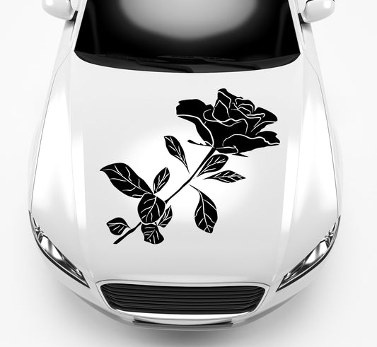 Autoaufkleber Schwarze Rose
