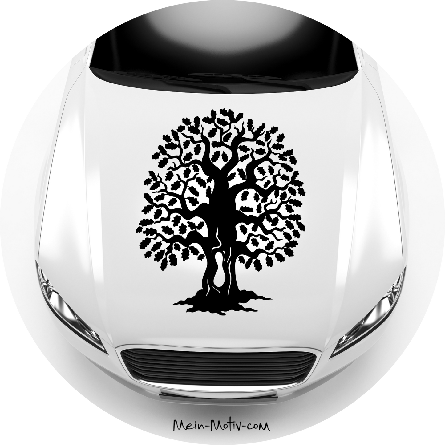 Autoaufkleber Baum mit Blättern