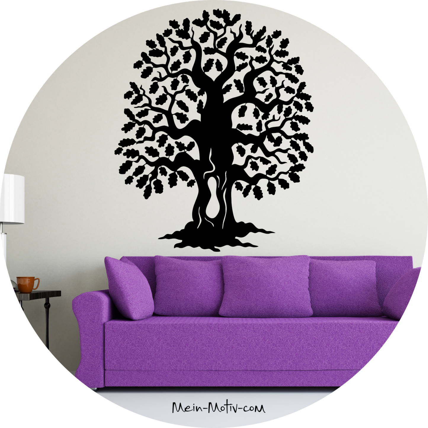Wandtattoo Baum mit Blättern