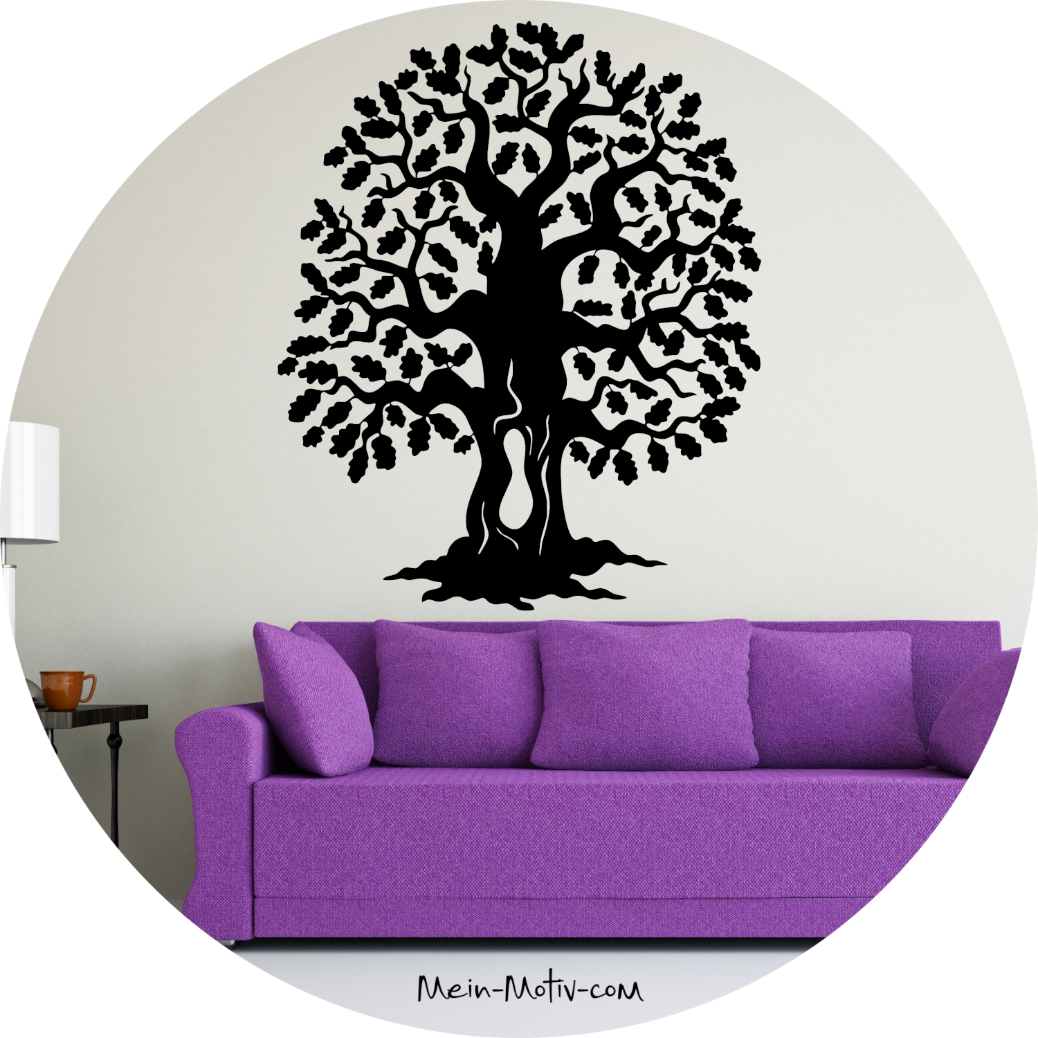 Wandtattoo Baum mit Blättern