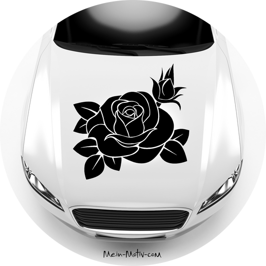 Autoaufkleber Rose Tattoo