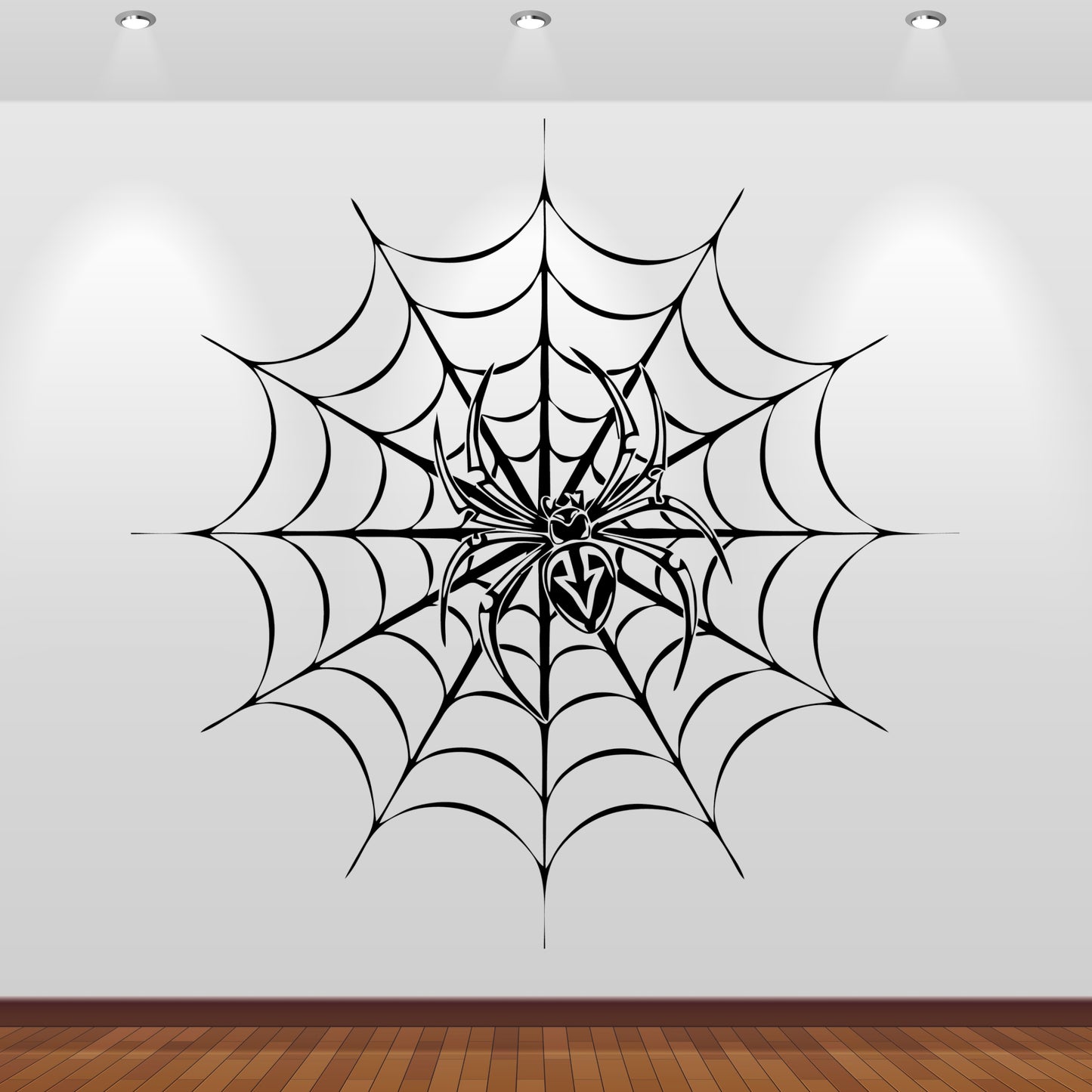 Wandtattoo Spinne im Netz