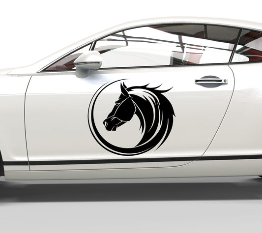 Autoaufkleber Pferd Tribal
