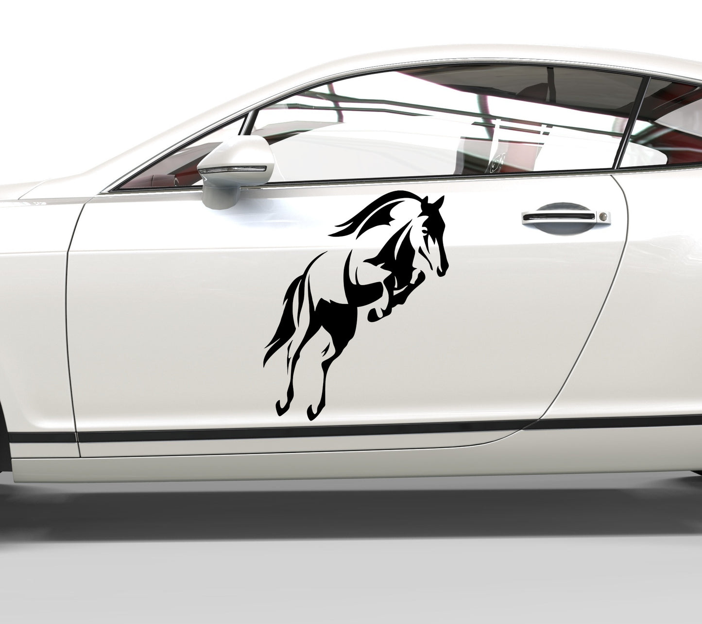 Autoaufkleber Springpferd
