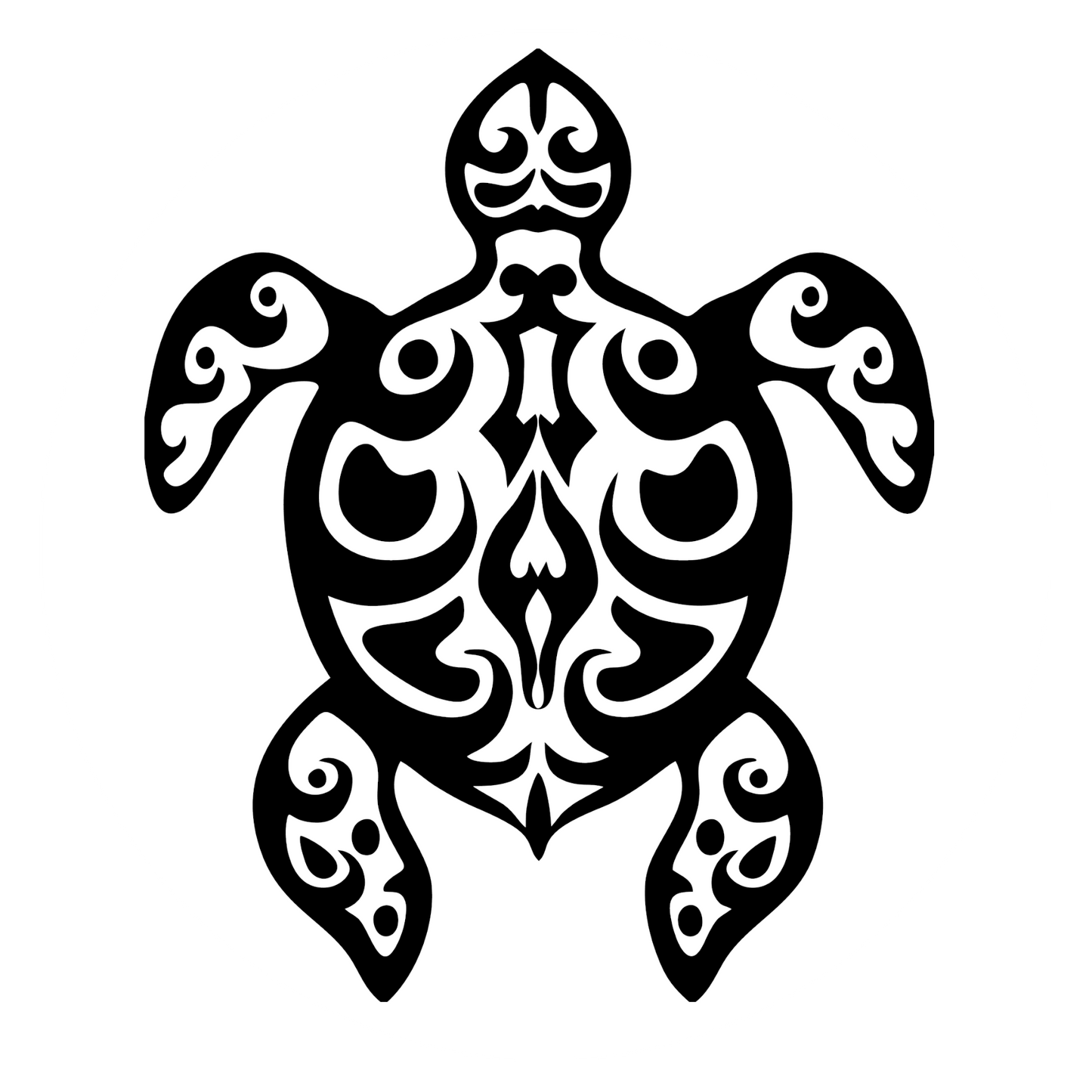 Wandtattoo Tribal Turtle