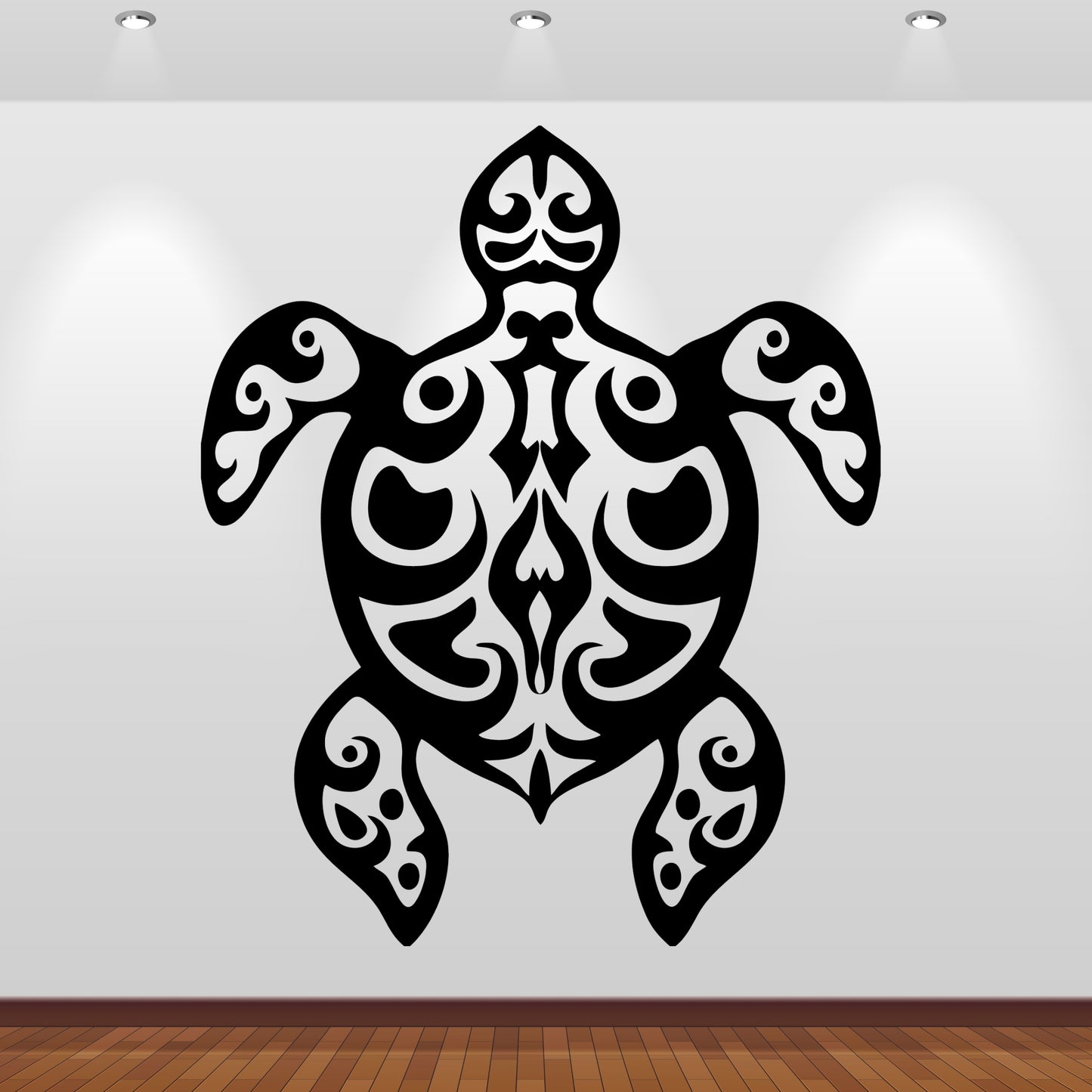 Wandtattoo Tribal Turtle