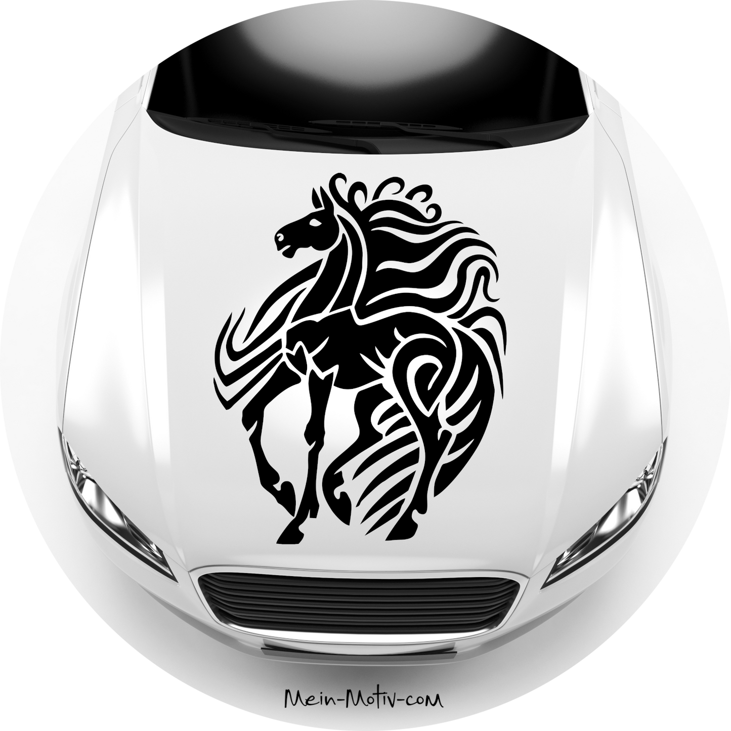 Autoaufkleber Pferd im Tribal Style