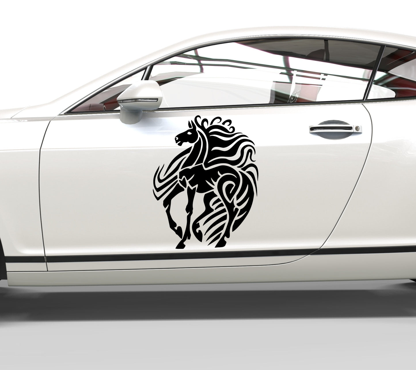 Autoaufkleber Pferd im Tribal Style