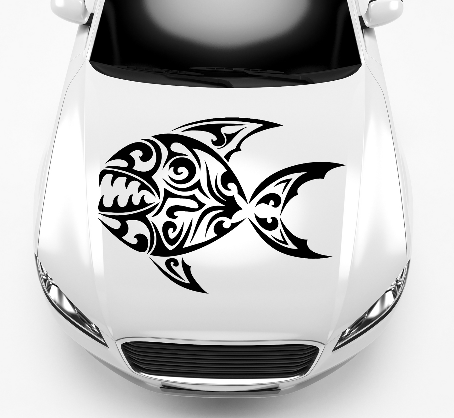 Autoaufkleber Piranha Tribal