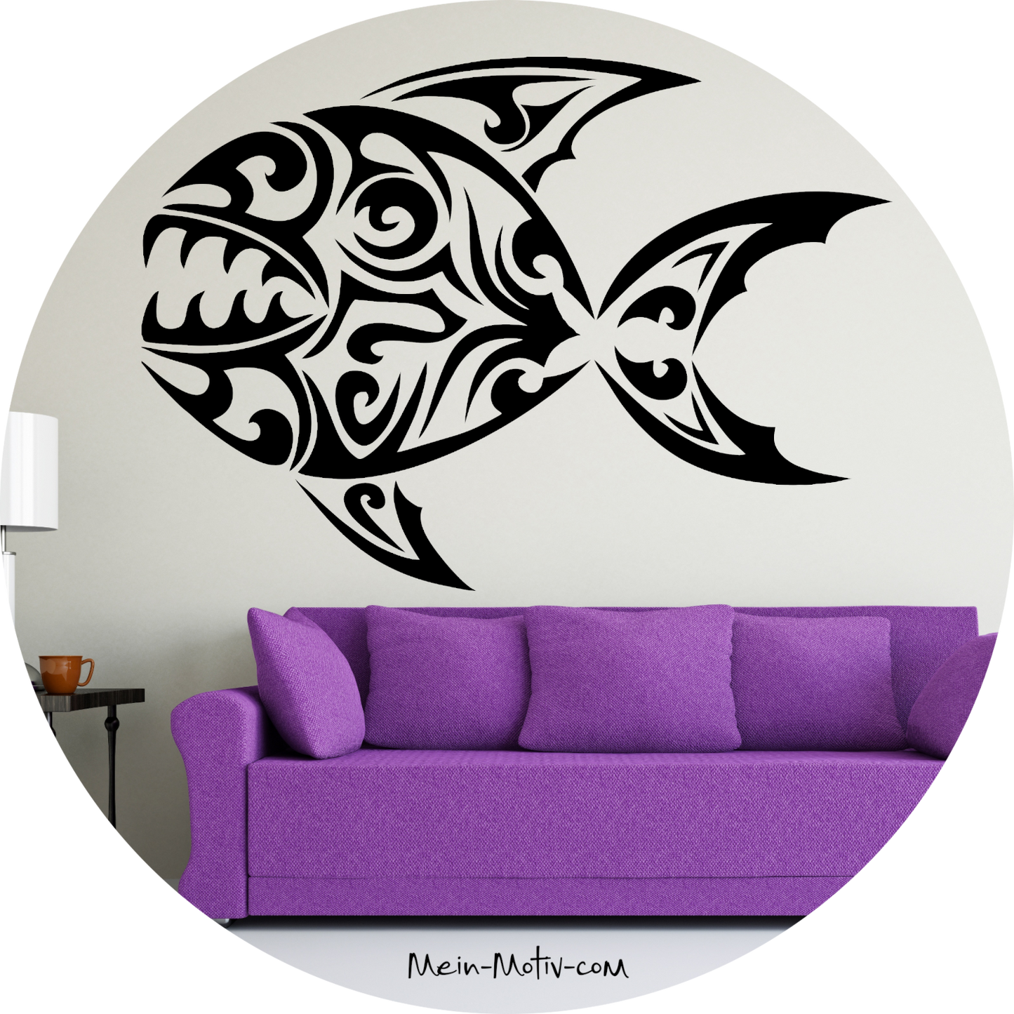 Wandtattoo Piranha Tribal