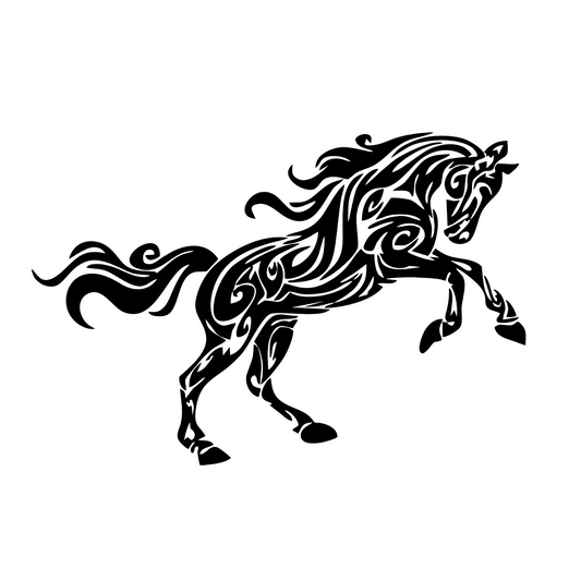 Autoaufkleber Tribal Pferd