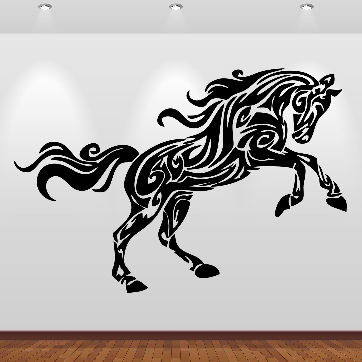 Wandtattoo Tribal Pferd