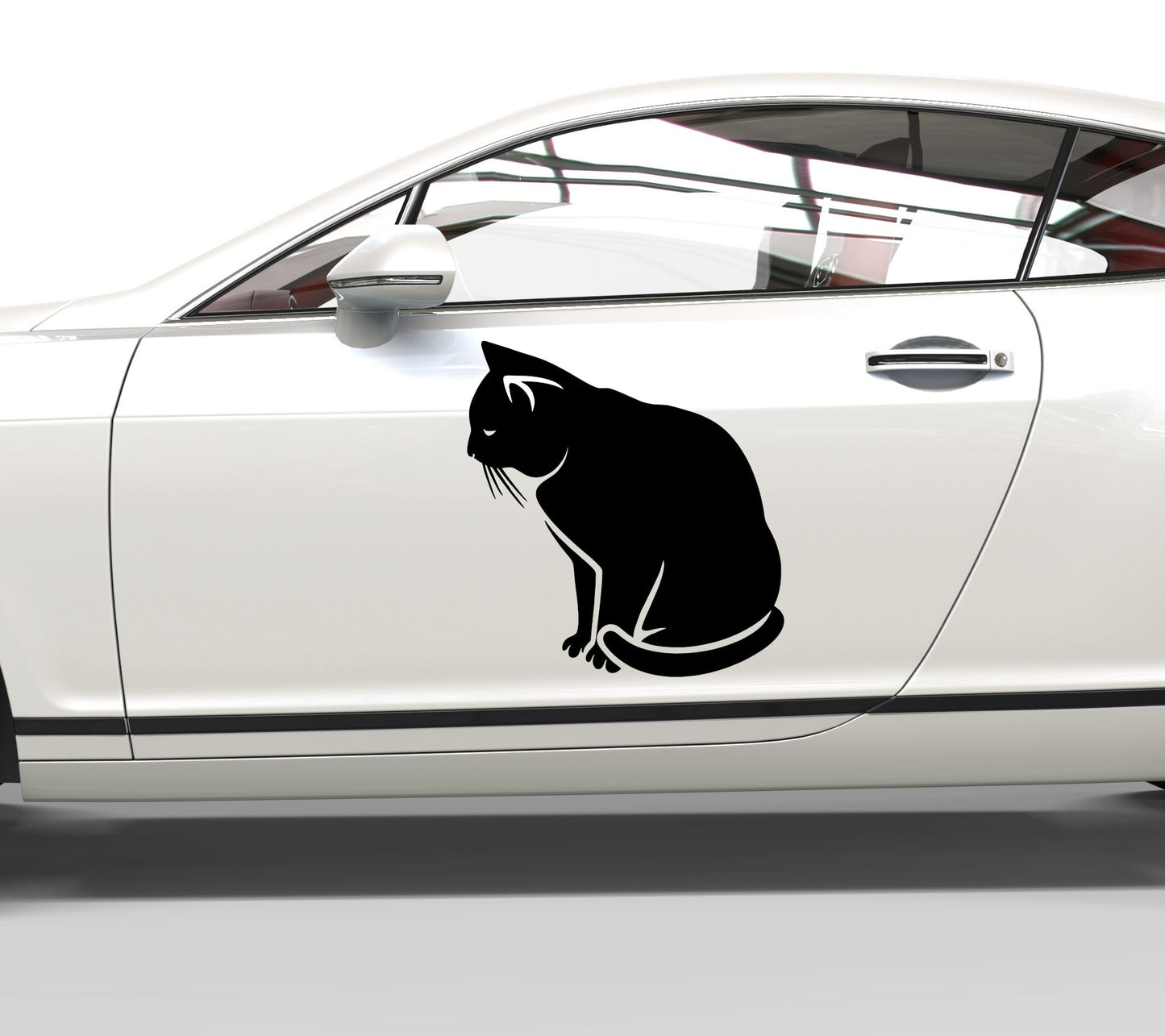 Autoaufkleber Schwarze Katze