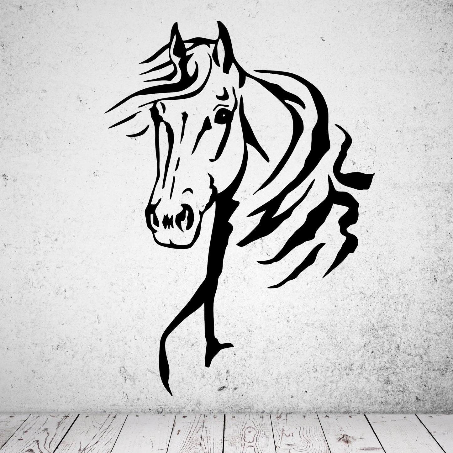 Wandtattoo Pferd im Wind