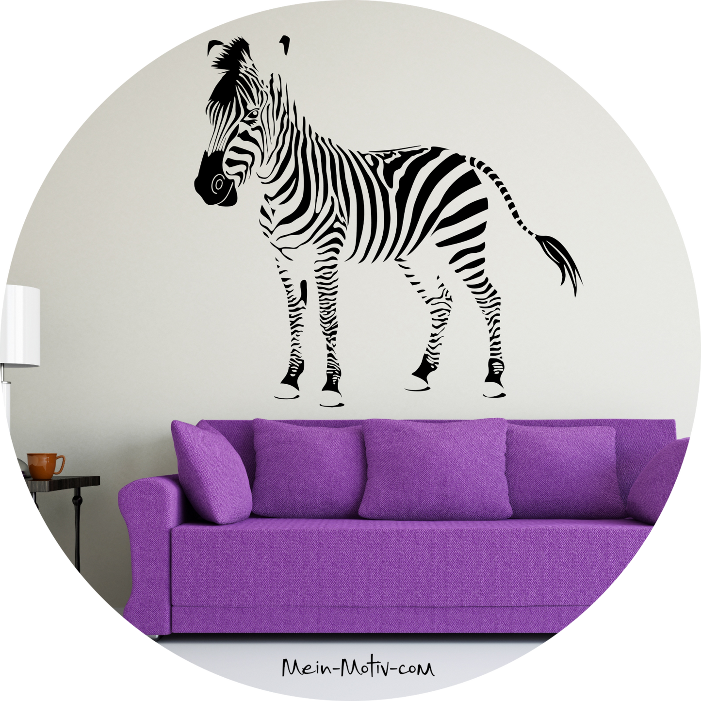 Wandtattoo Zebra