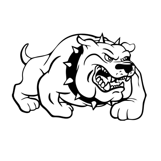 Wandtattoo Bulldogge