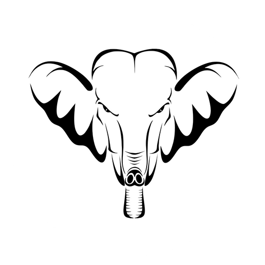 Wandtattoo Böser Elefant