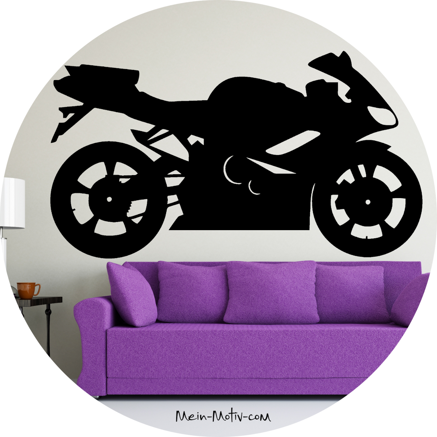 Wandtattoo Motorrad