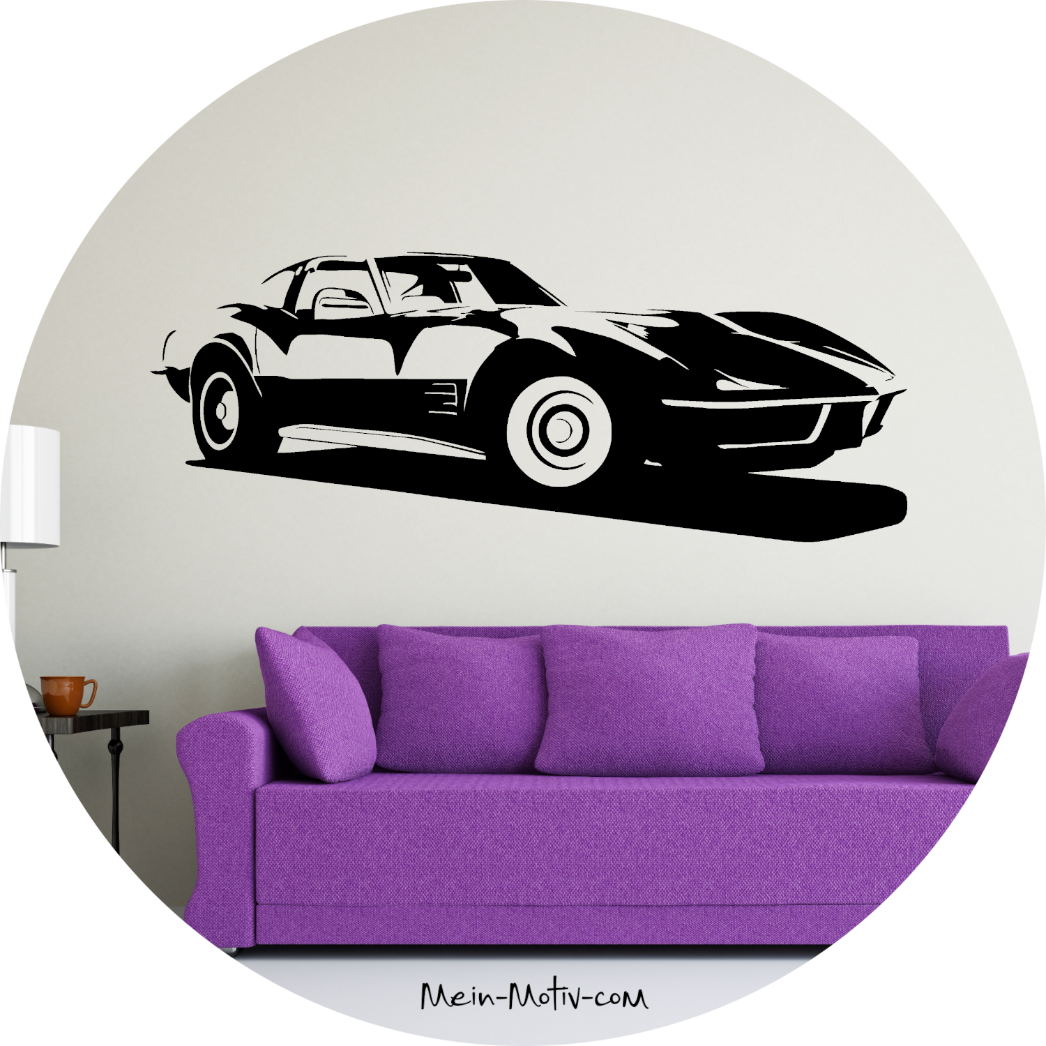 Wandtattoo Corvette Stingray