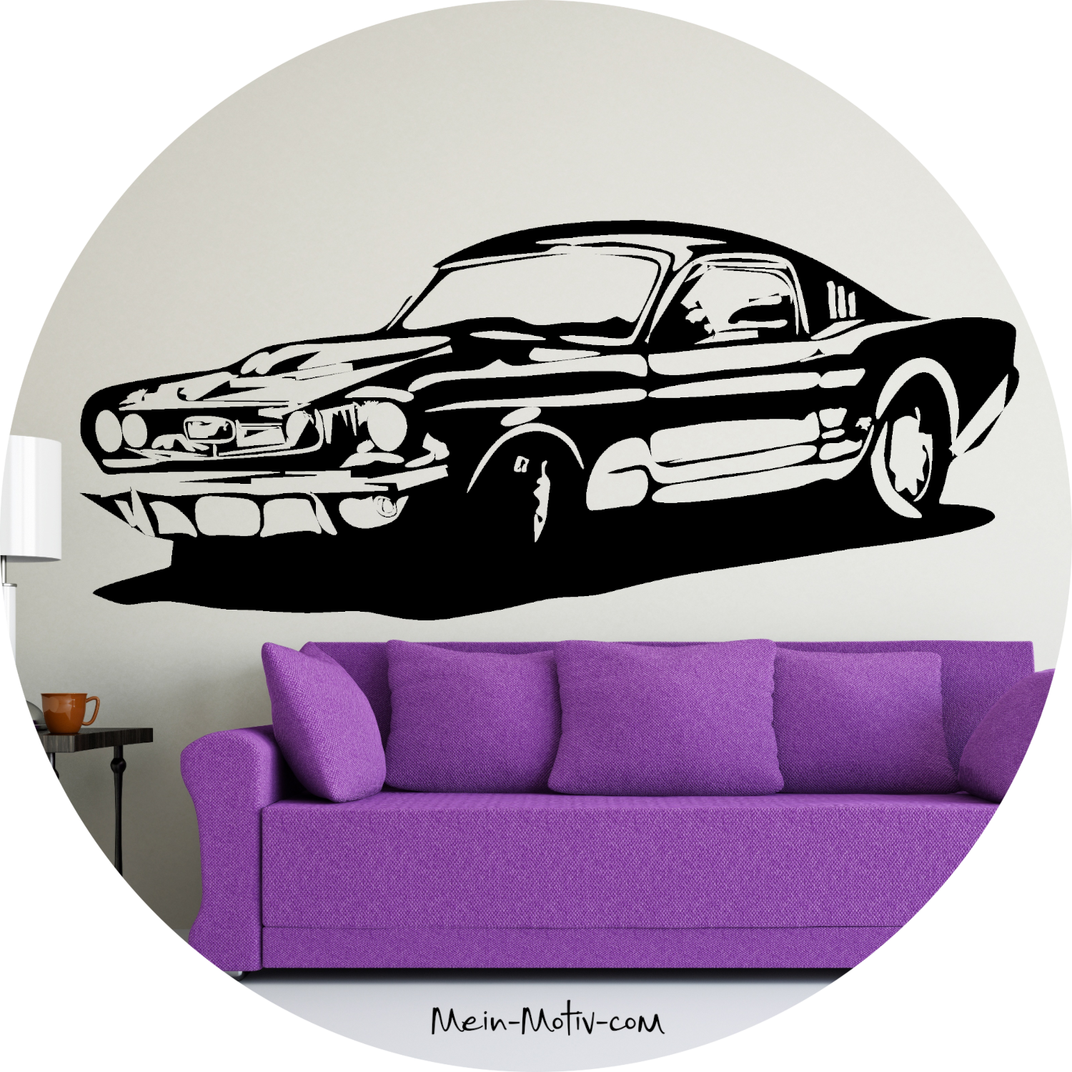 Wandtattoo Ford Mustang 1964