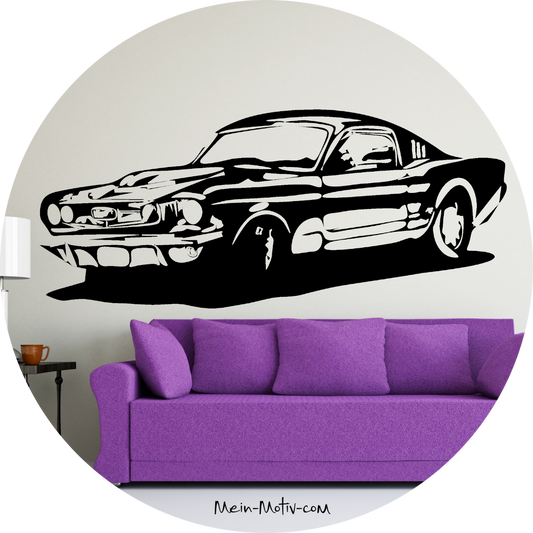 Wandtattoo Ford Mustang 1964
