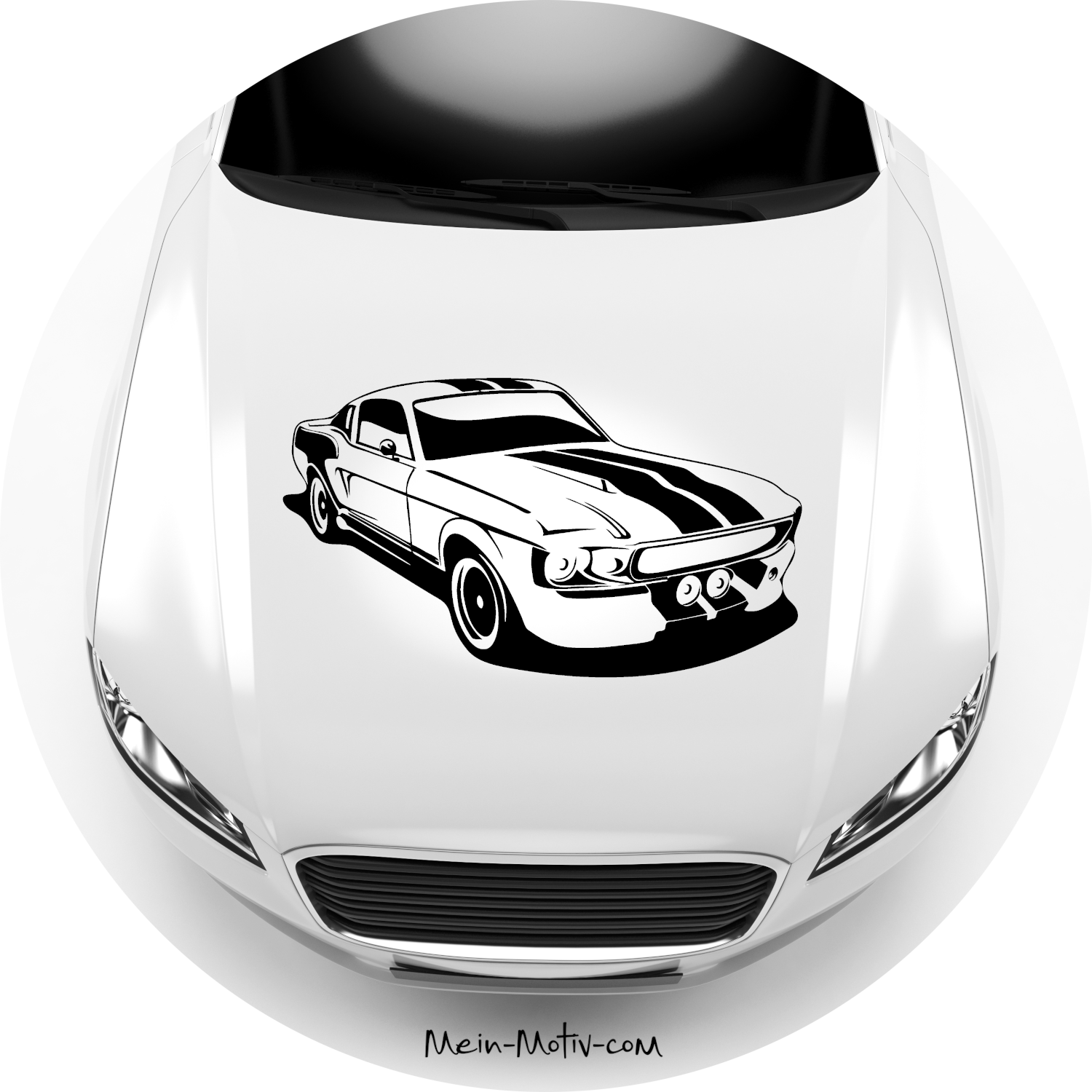 Autoaufkleber Ford Mustang 1967 GT 500