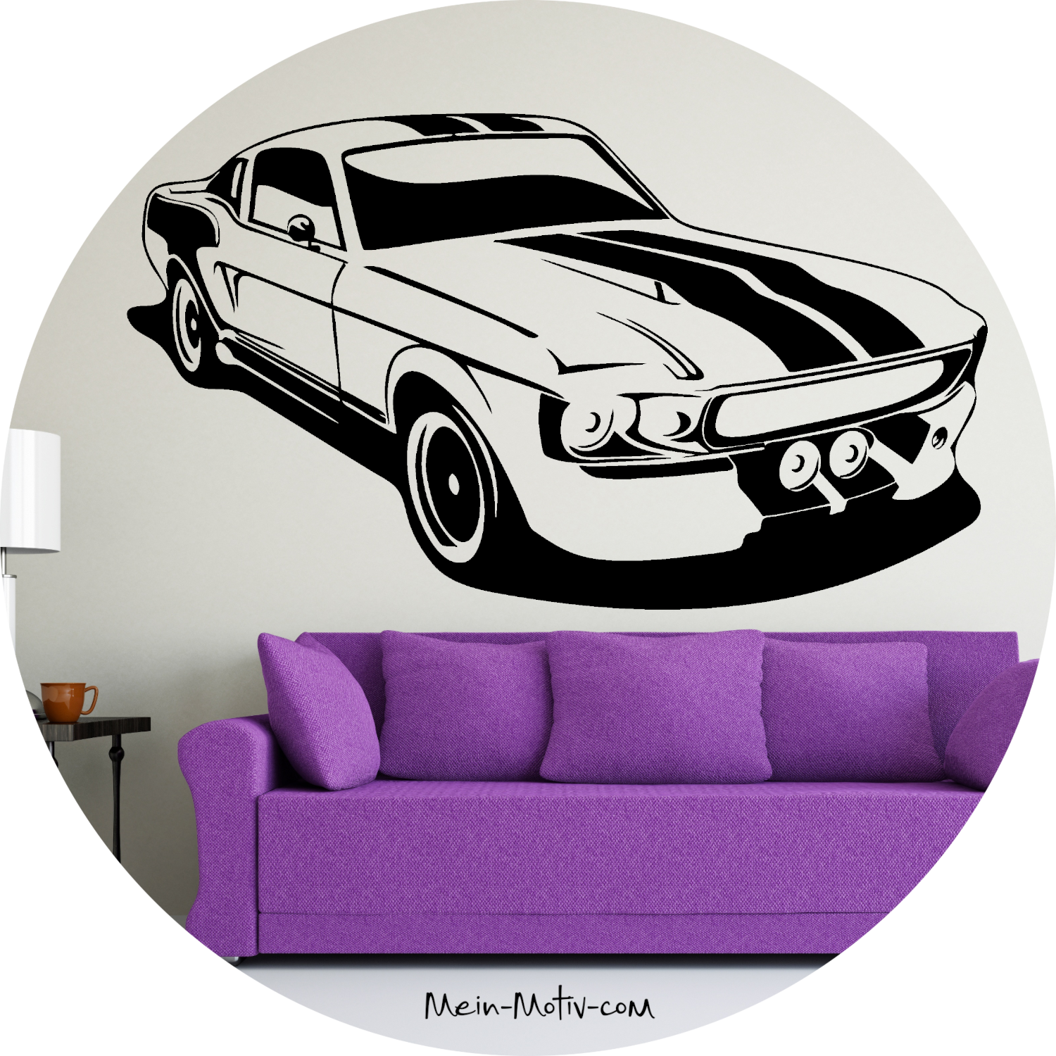 Wandtattoo Ford Mustang 1967 GT 500