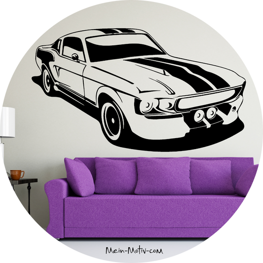 Wandtattoo Ford Mustang 1967 GT 500