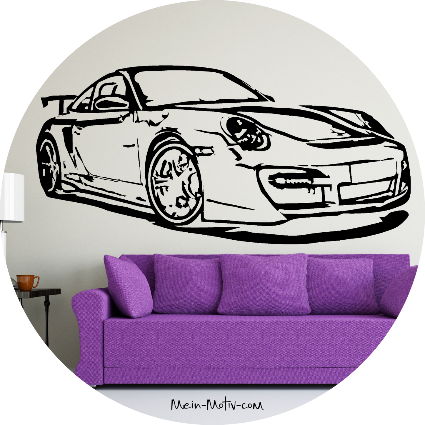 Wandtattoo Porsche 911 Turbo