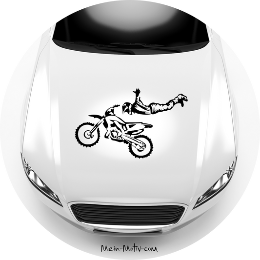 Autoaufkleber Freestyle Motocross