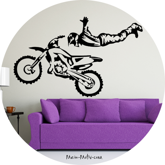 Wandtattoo Freestyle Motocross