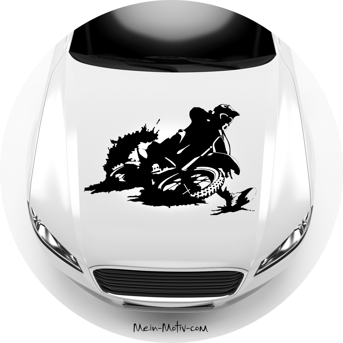 Autoaufkleber Motocross Race