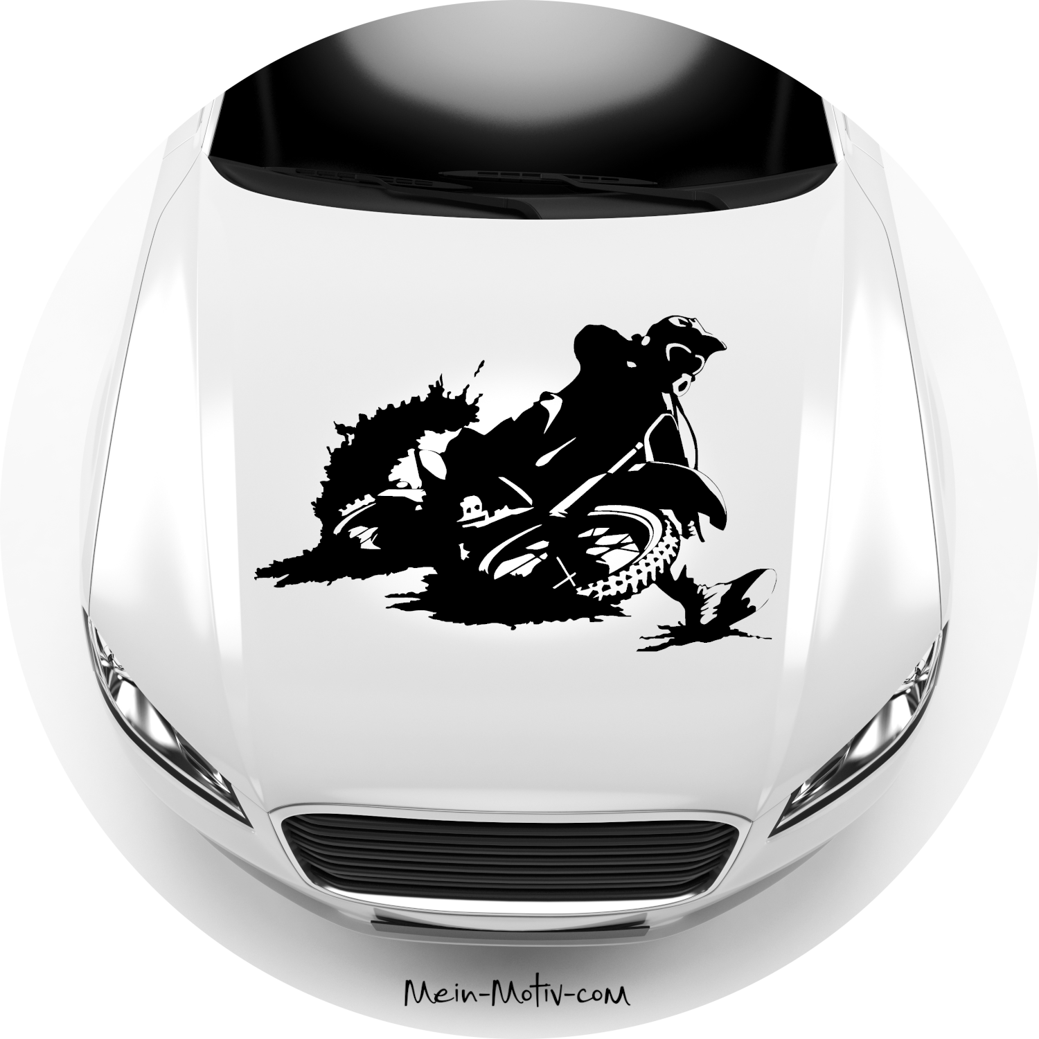 Autoaufkleber Motocross Race