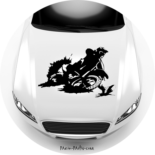Autoaufkleber Motocross Race