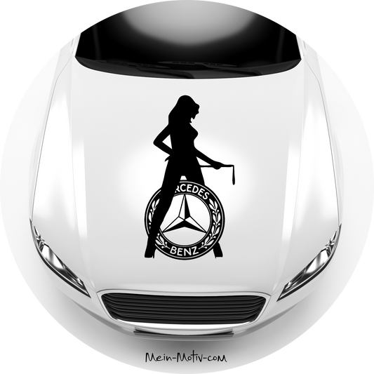 Autoaufkleber Mercedes Benz Girl