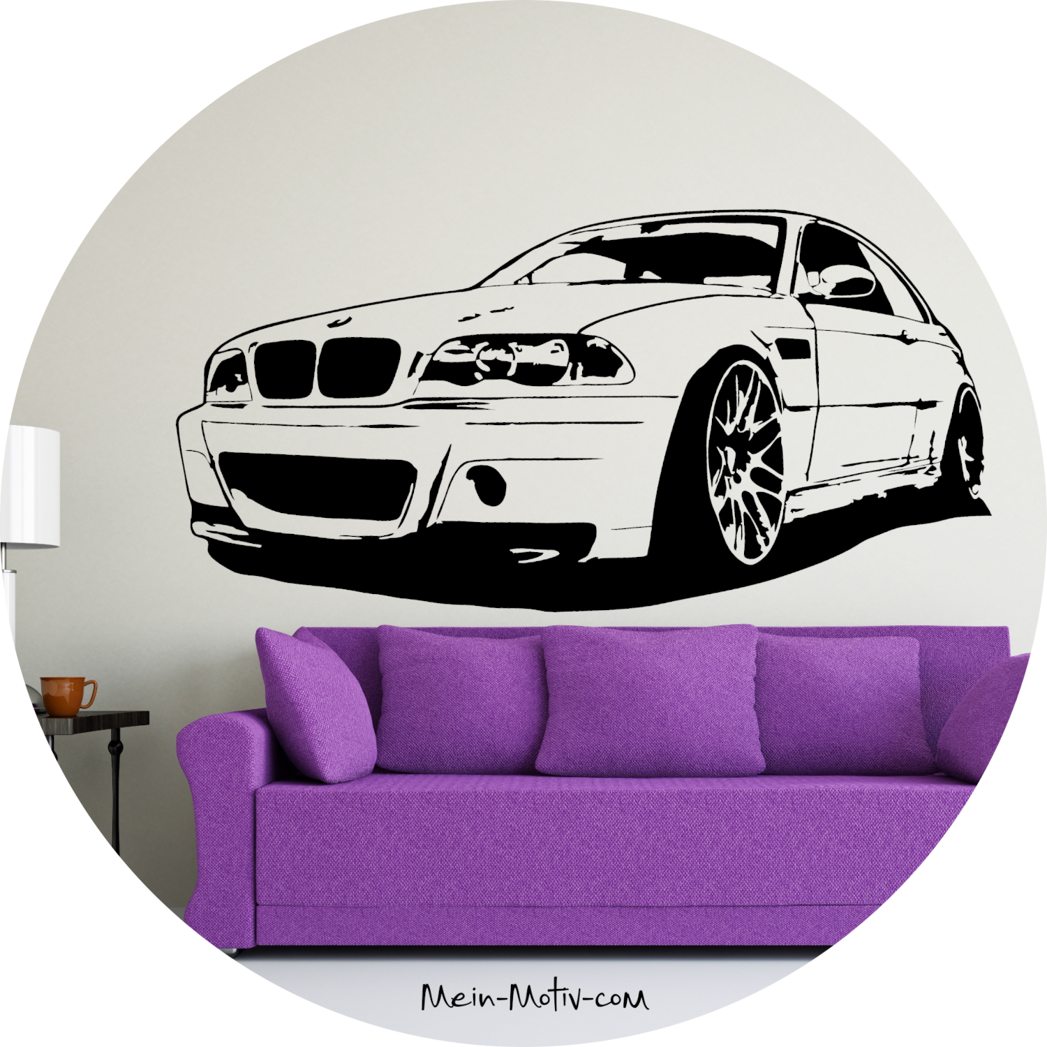 Wandtattoo BMW M3 CSL E46