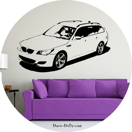 Wandtattoo BMW M5 Touring E61
