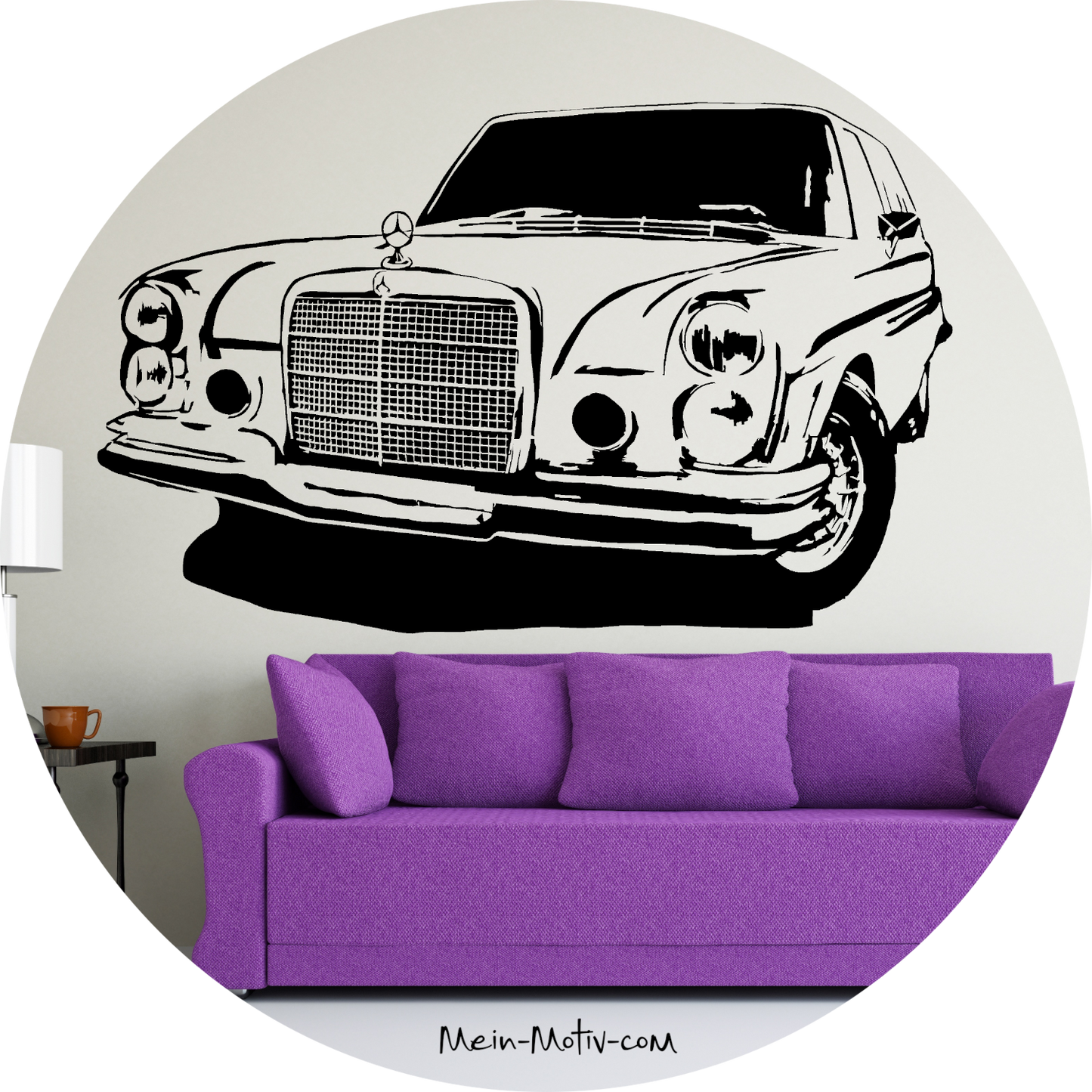Wandtattoo Mercedes-Benz 280 SEL 1972