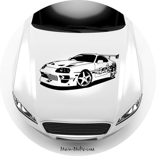 Autoaufkleber Fast and Furious Toyota Supra Paul Walker