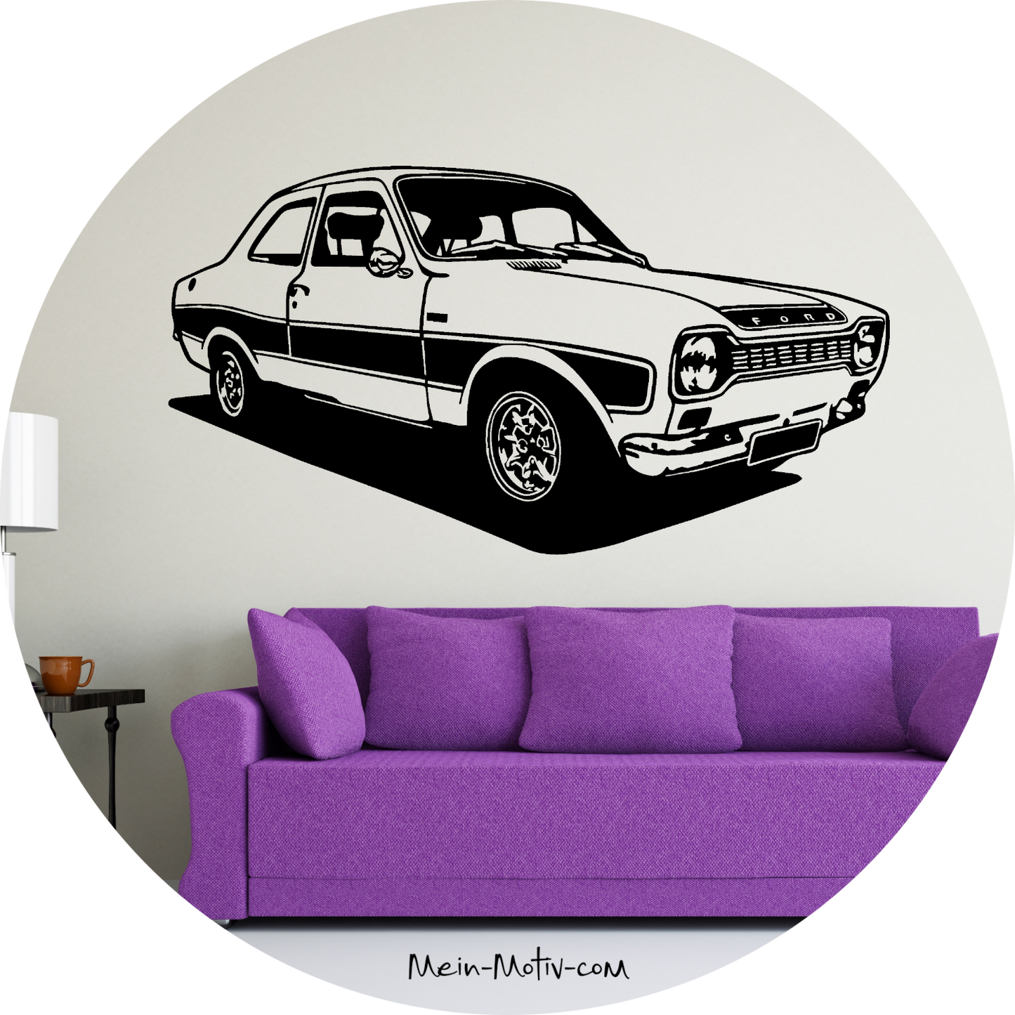 Wandtattoo Ford Escort RS 2000 Mk1