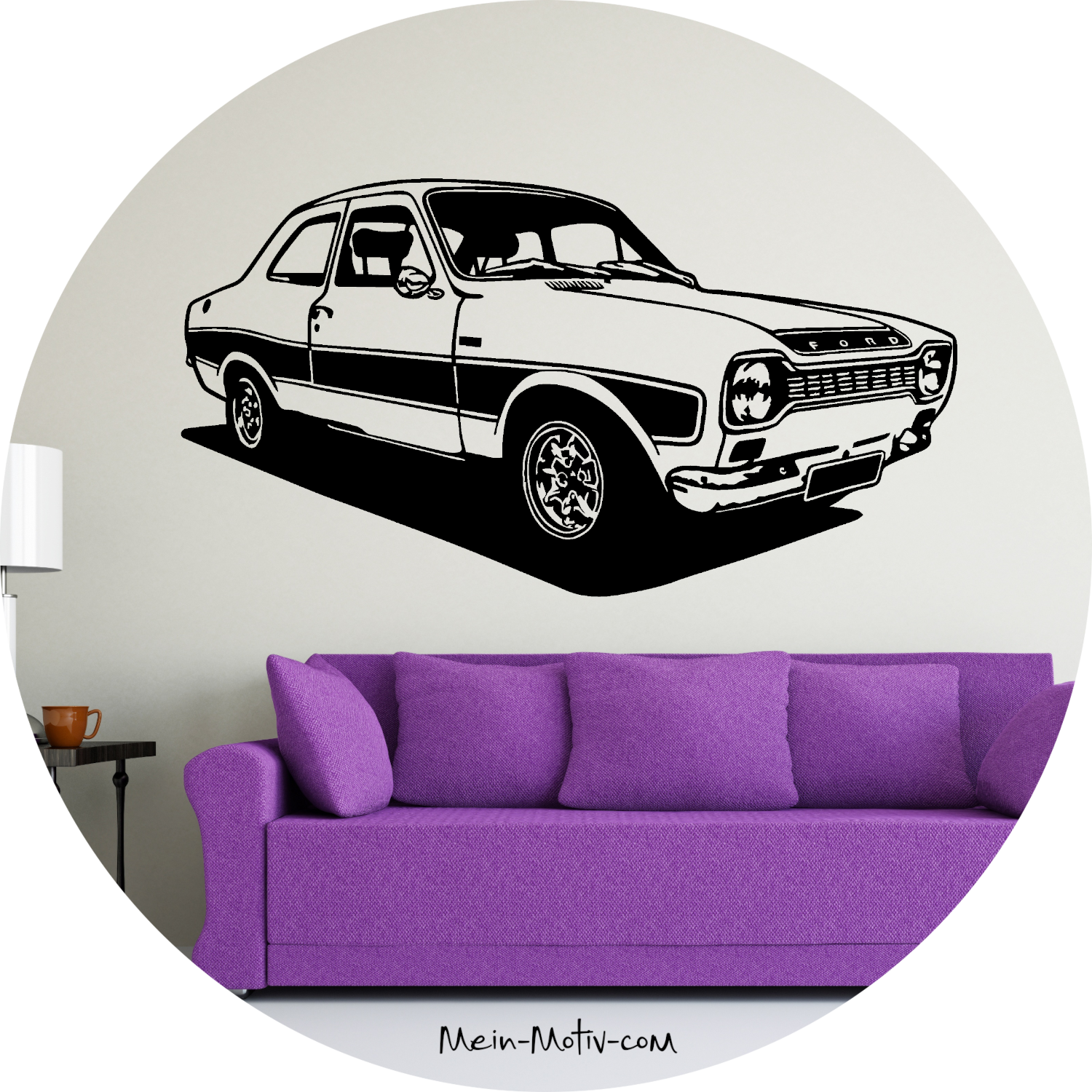 Wandtattoo Ford Escort RS 2000 Mk1