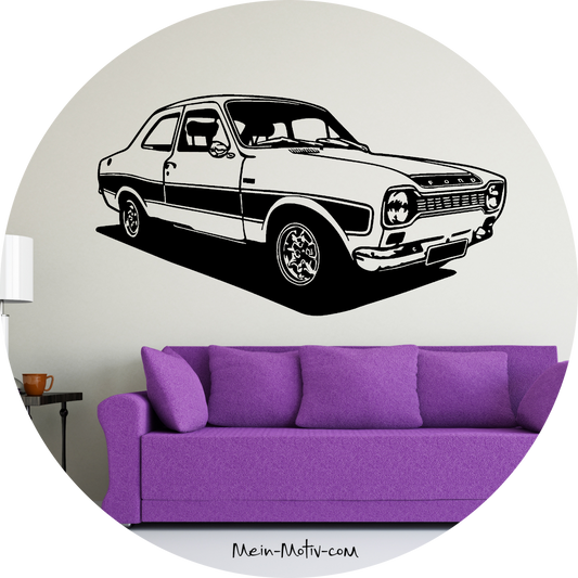 Wandtattoo Ford Escort RS 2000 Mk1