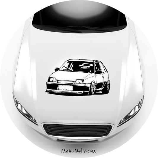 Autoaufkleber Opel Kadett E