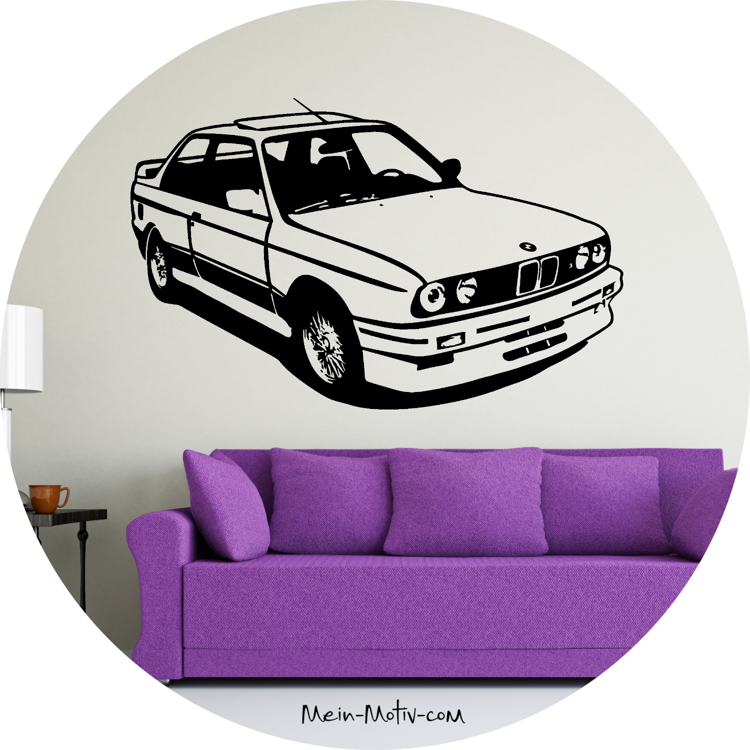 Wandtattoo BMW M3 E30