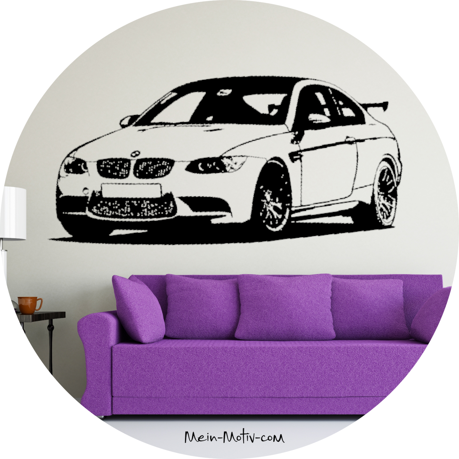 Wandtattoo BMW M3 E92 GTS