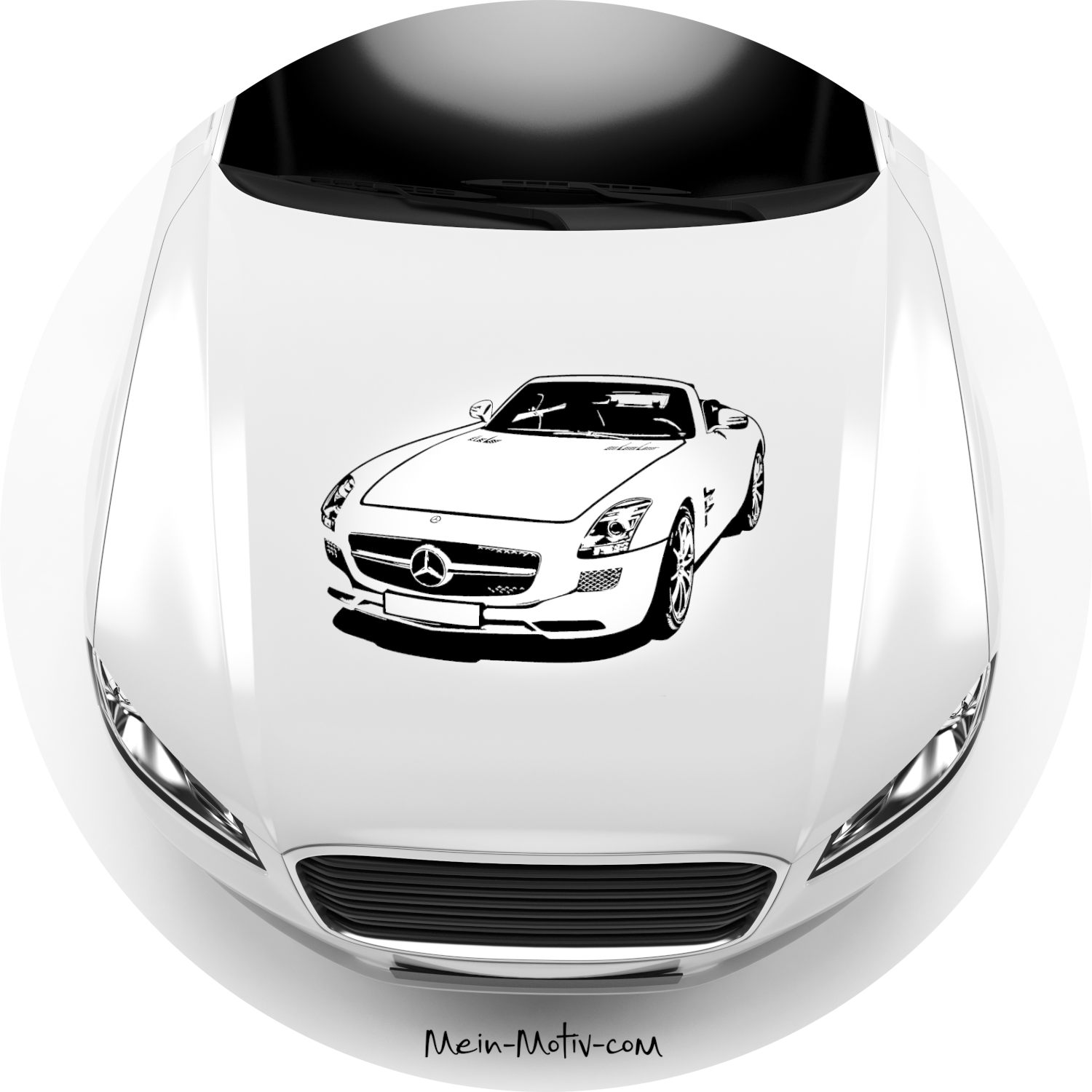 Autoaufkleber Mercedes Benz SLS AMG Coupe C197