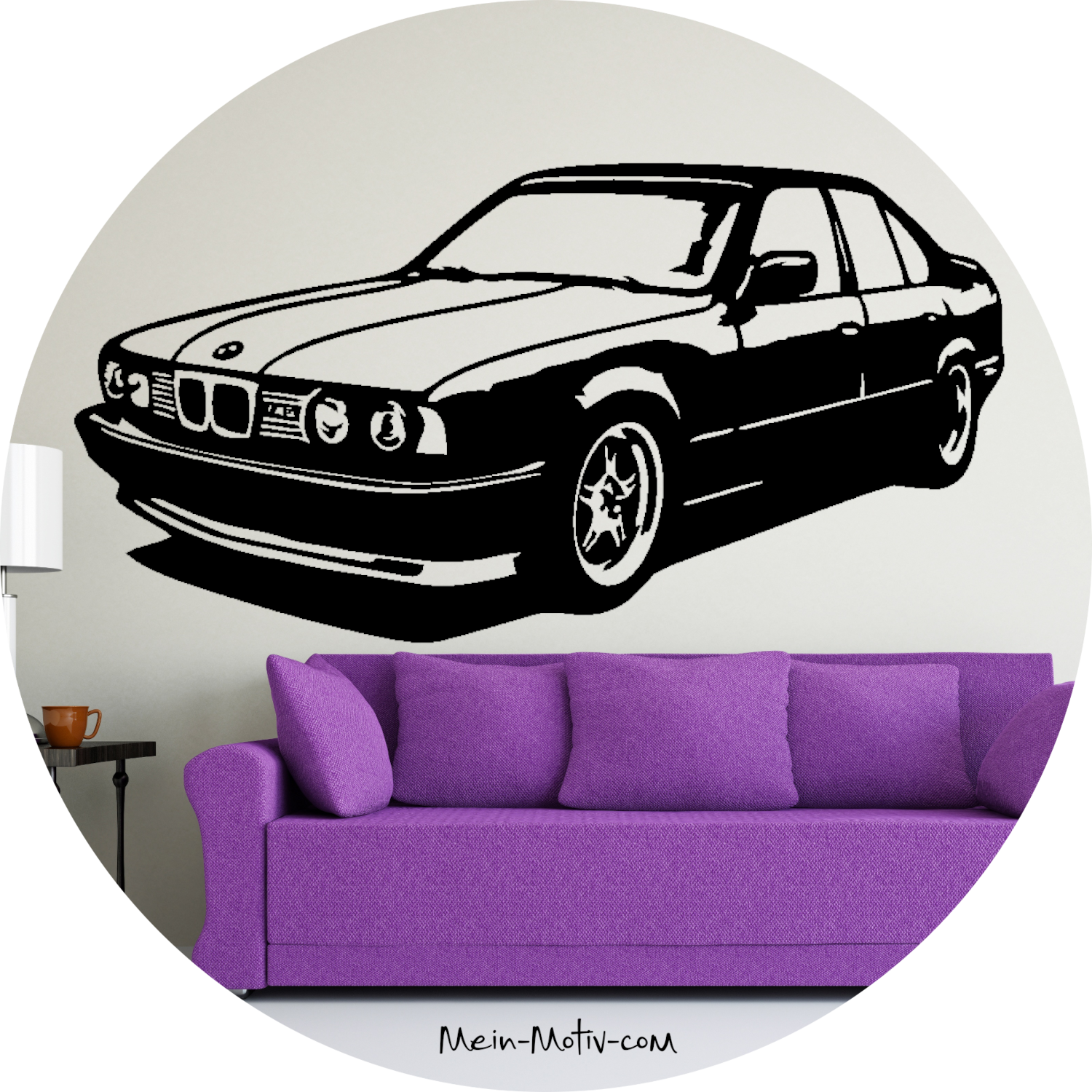 Wandtattoo BMW E34 M5